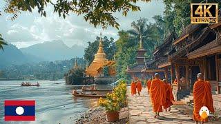 Luang Prabang, Laos Amazing! Ancient Buddhist City with Over 1000 Years (4K UHD)