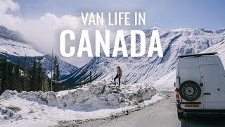 We Take On Winter VAN LIFE In the Canadian Rockies (Icefields Parkway)