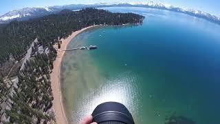 Helicopter Aerial Photography over Zephyr Cove and Cave Rock Lake Tahoe - Brad Scott Visuals