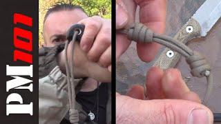 How To: Sliding Necklace Knot / Adjustable Knife Lanyard  - Preparedmind101