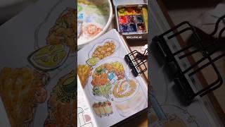 Sketch, Paint, and Journal with Me | Thai-Filipino Food #art #illustratedjournal #watercolor