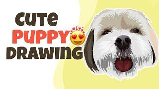 Step by step tutorial: Dog digital art using Adobe illustrator