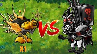 PVZ 1 Fusion 2.5 Challenge!! 1 New All Plants Fusion VS Ultimate Black Football Tall-nut General