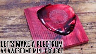 The Plectrum - how to make a custom Kirinite guitar pick by hand