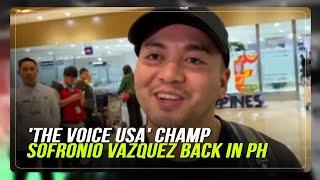 'The Voice USA' champ Sofronio Vazquez back in PH | ABS-CBN News