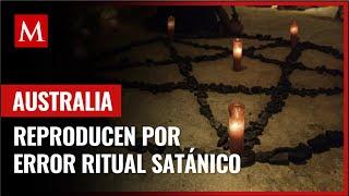 Reproducen por error ritual satánico durante noticiario de Australia; video se vuelve viral