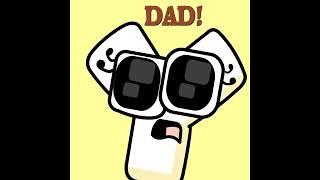 Hi Hungry I'm Dad But Alphabet Lore (Animation Meme) #shorts