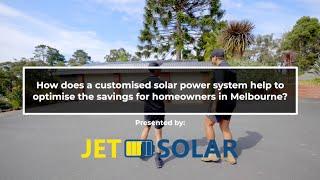 How does a customised solar power system help to optimise the financial savings for homeowners?