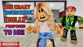 THE CRAZY HIGHSCHOOL BULLY PROPOSED TO ME!|| Roblox Brookhaven RP || CoxoSparkle2