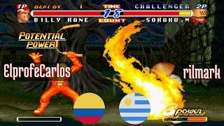 FT5 @rbff2h: ElprofeCarlos (CO) vs rilmark (UY) [Real Bout Fatal Fury 2 rbff2 Fightcade] Dec 11