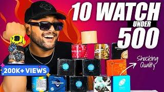 UNBOXING: 10 Best Watch Under 300/500 For Men  Amazon Watch haul Review 2023 | ONE CHANCE