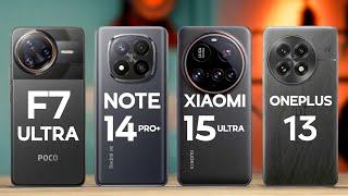 Poco F7 Ultra 5G Vs Redmi Note 14 Pro+ 5G Vs Xiaomi 15 Ultra 5G Vs OnePlus 13 5G