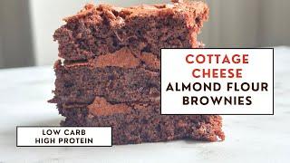 Low-Calorie Cottage Cheese Brownies | High-Protein, Gluten-Free Chocolate Treat!