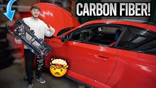 ENGINE BAY EYE CANDY | Installing AutoTecknic Carbon Fiber Cooling Shroud!