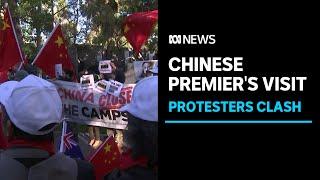 Protesters clash during Chinese Premier Li Qiang’s visit to Australia | ABC News