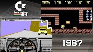 Top 50 Commodore 64 (C64) games of 1987 - in under 10 minutes
