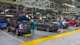 Inside Ford Massive Factory Producing Thousands of Trucks per Day - Production Line