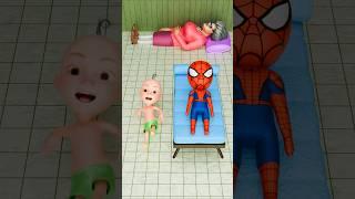 GIVE MY BED SPIDERMAN SCARY TEACHER #squidgame #shorts | Maheshwar Gamerz