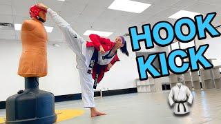 Taekwondo Hook Kick in 3 Easy Steps!