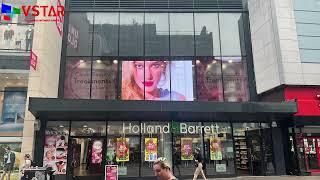 VSTAR 30 SQM Indoor P3.91mm Transparent LED Displays installed in UK