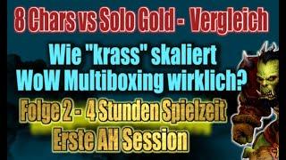 WoW Multiboxing 8 Charaktere vs Soloplay Goldmaking im Direktvergleich - Folge 2  WoW Gold Guide