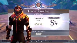 (1:02) AXE TEMPEST SOLO DAUNTLESS TRIALS ROCKFALL SKARN