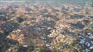 Rohingya crisis: drone footage shows scale of refugee camp in Bangladesh