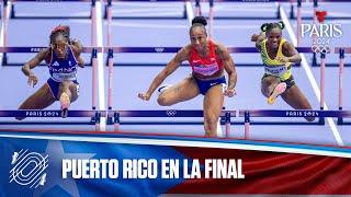 Jasmine Camacho-Quinn de Puerto Rico en la final de 100 m Vallas | Juegos Olímpicos París 2024