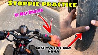 How To Learn Stoppie | Easy Tricks For Stoppie#stoppie