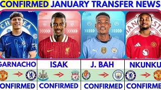 THE LATEST CONFIRMED TRANSFER NEWS AND RUMOURS TRANSFERS WINTER 2025|Garnacho️Isak️Bah️Nkunku️