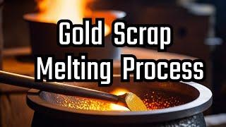 Gold Scrap Melting Process | Easy Traditional Technique