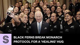 Black Ferns hug it out with the King | Stuff.co.nz