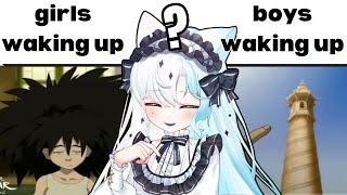 MEN WAKES UP DIFFERENTLY?! | Vtuber Reacts to Men Vs Women Memes