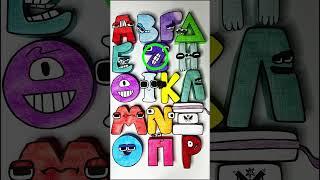 GREEK Paper Alphabet Lore A - P #shorts #alphabetlore