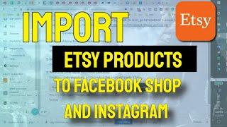 Import etsy products to facebook shop and Instagram 2021/ Etsy listing on facebook - Etsy tops