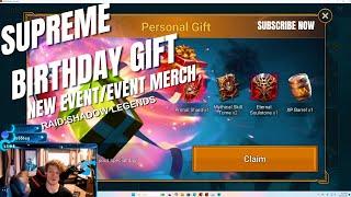 NEW PLARIUM BIRTHDAY GIFTS/NEW ASGARDIAN CHALLENGE/NEW RSL MERCH RAID:SHADOW LEGENDS