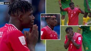 Breel Embolo refuses to celebrate after scoring winner against Cameroon