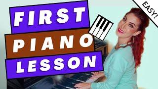 How to Play Piano for Beginners EASY FIRST LESSON