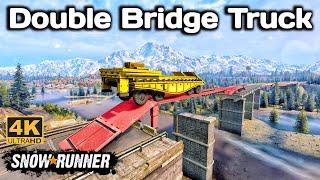 Double Bridge Truck In SnowRunner Season 14 #snowrunner #truck #4k