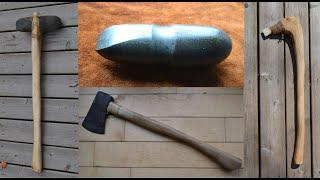 Antler axe vs stone axe, vs modern steel.