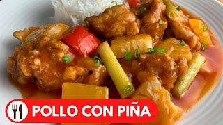  POLLO CON PIÑA ESTILO CHINO | RECETA PERUANA