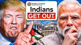 Trump HATES INDIAN STUDENTS | Trump vs Harvard Abhi and Niyu