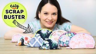 How to sew a "TACO" Pouch? Easy Scrap Busting project STEP-BY-STEP