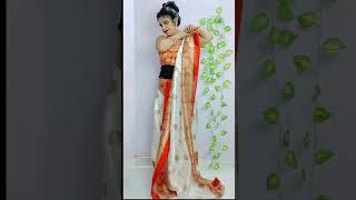Bengali saree draping style/how to wear Bengali style draping