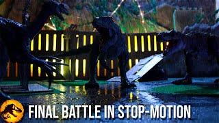 Jurassic World: Dominion | Final Battle Stop-Motion | T-Rex vs Giganotosaurus [Hammond Collection]