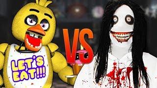 ЧИКА FNAF VS ДЖЕФФ УБИЙЦА | СУПЕР РЭП БИТВА | Chica Five Nights At Freddy's ПРОТИВ Jeff The Killer