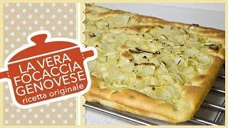LA VERA FOCACCIA GENOVESE | ricetta originale antica