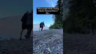 The crowds at Glacier National Park are no joke  #nationalparkgeek #glaciernationalpark