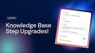 New and Improved Knowledge Base Step!