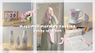 ౨ৎ 5AM muslimah morning routine | tahajjud, Qur’an, studying, slow mornings, jummuah